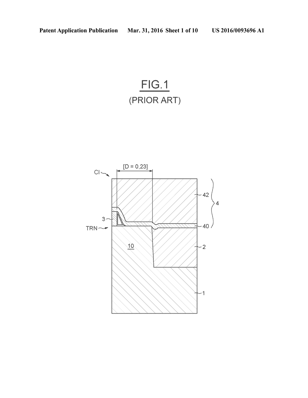 INTEGRATED CIRCUIT COMPRISING COMPONENTS, FOR EXAMPLE NMOS TRANSISTORS,     HAVING ACTIVE REGIONS WITH RELAXED COMPRESSIVE STRESSES - diagram, schematic, and image 02