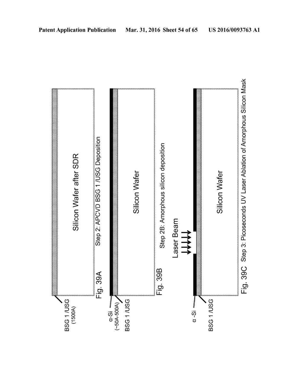 DAMAGE FREE LASER PATTERNING OF TRANSPARENT LAYERS FOR FORMING DOPED     REGIONS ON A SOLAR CELL SUBSTRATE - diagram, schematic, and image 55