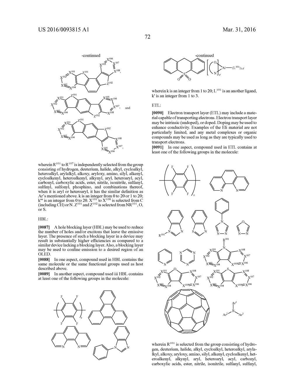 ORGANIC ELECTROLUMINESCENT MATERIALS AND DEVICES - diagram, schematic, and image 76