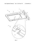 COSMETICALLY SELF-CENTERING REMOVABLE MODULE TRAY diagram and image