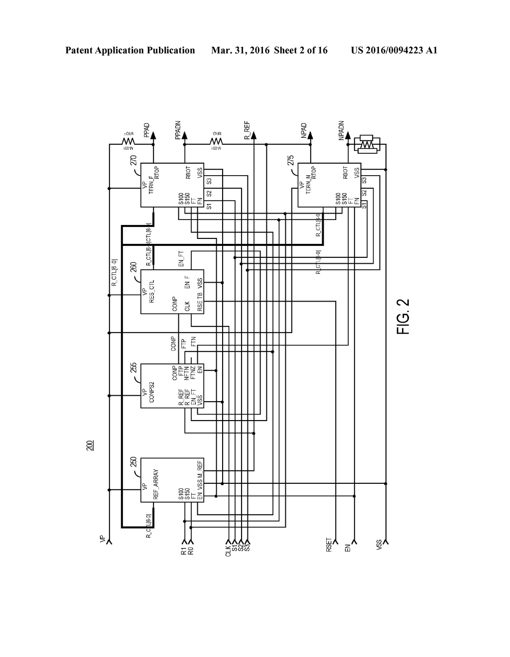 ON-CHIP IMPEDANCE NETWORK WITH DIGITAL COARSE AND ANALOG FINE TUNING - diagram, schematic, and image 03