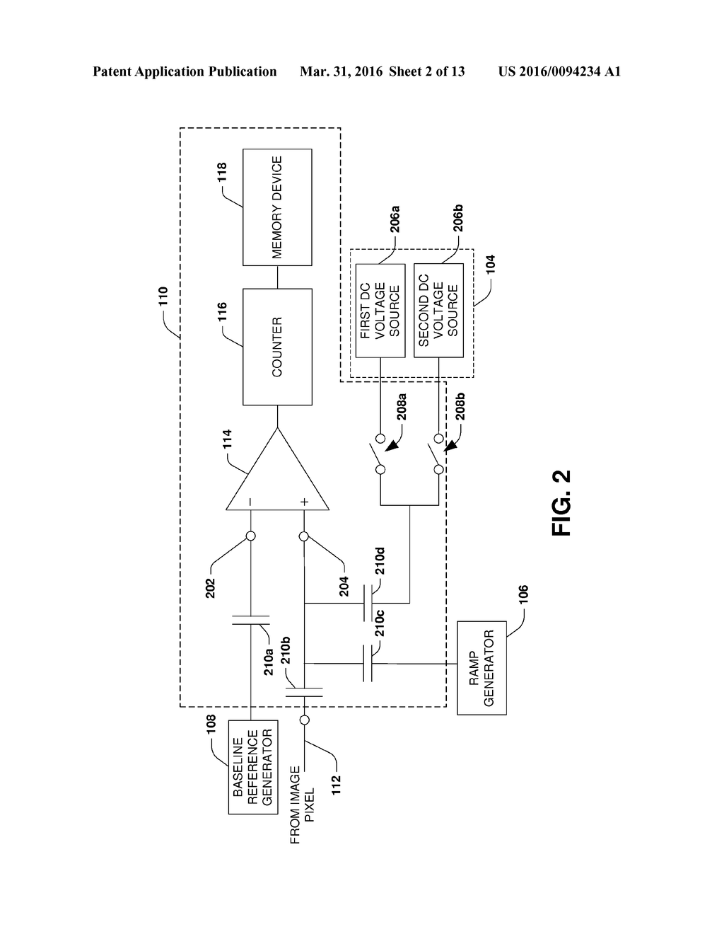 ANALOG-TO-DIGITAL CONVERTER FOR IMAGE PIXELS - diagram, schematic, and image 03