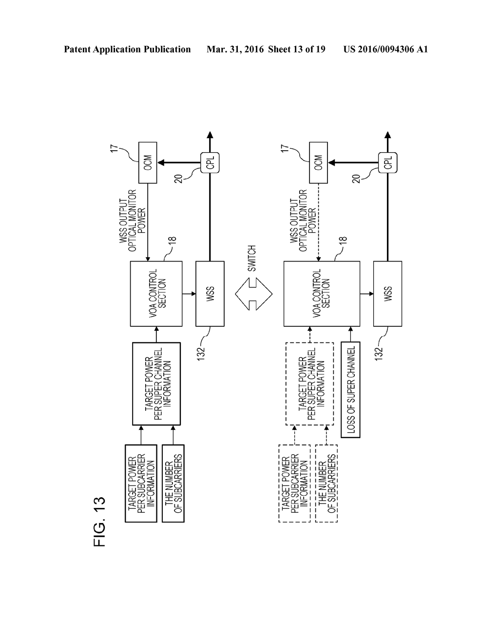 OPTICAL TRANSMISSION APPARATUS AND OPTICAL TRANSMISSION CONTROL METHOD - diagram, schematic, and image 14