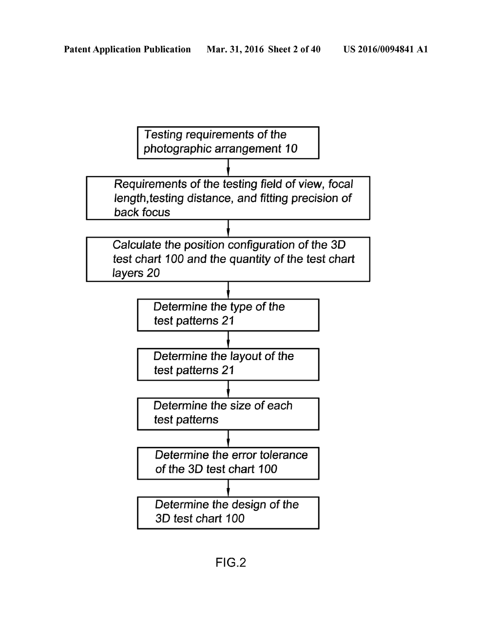 3D Test Chart, Adjusting Arrangement, Forming Method and Adjusting Method     Thereof - diagram, schematic, and image 03