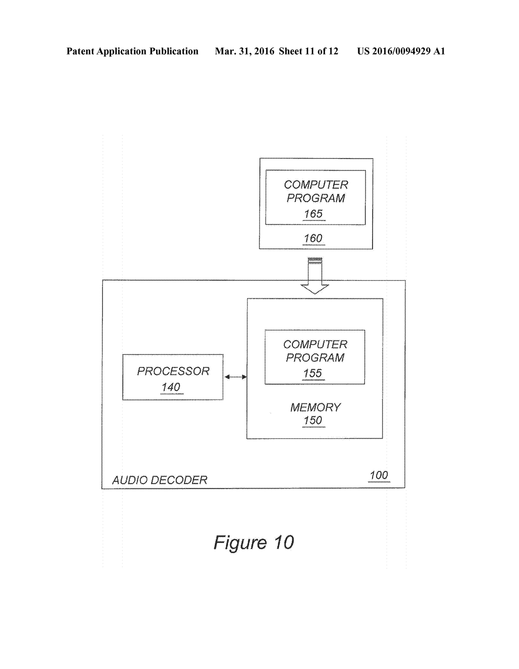 AUDIO DECODER CONFIGURED TO CONVERT AUDIO INPUT CHANNELS FOR HEADPHONE     LISTENING - diagram, schematic, and image 12