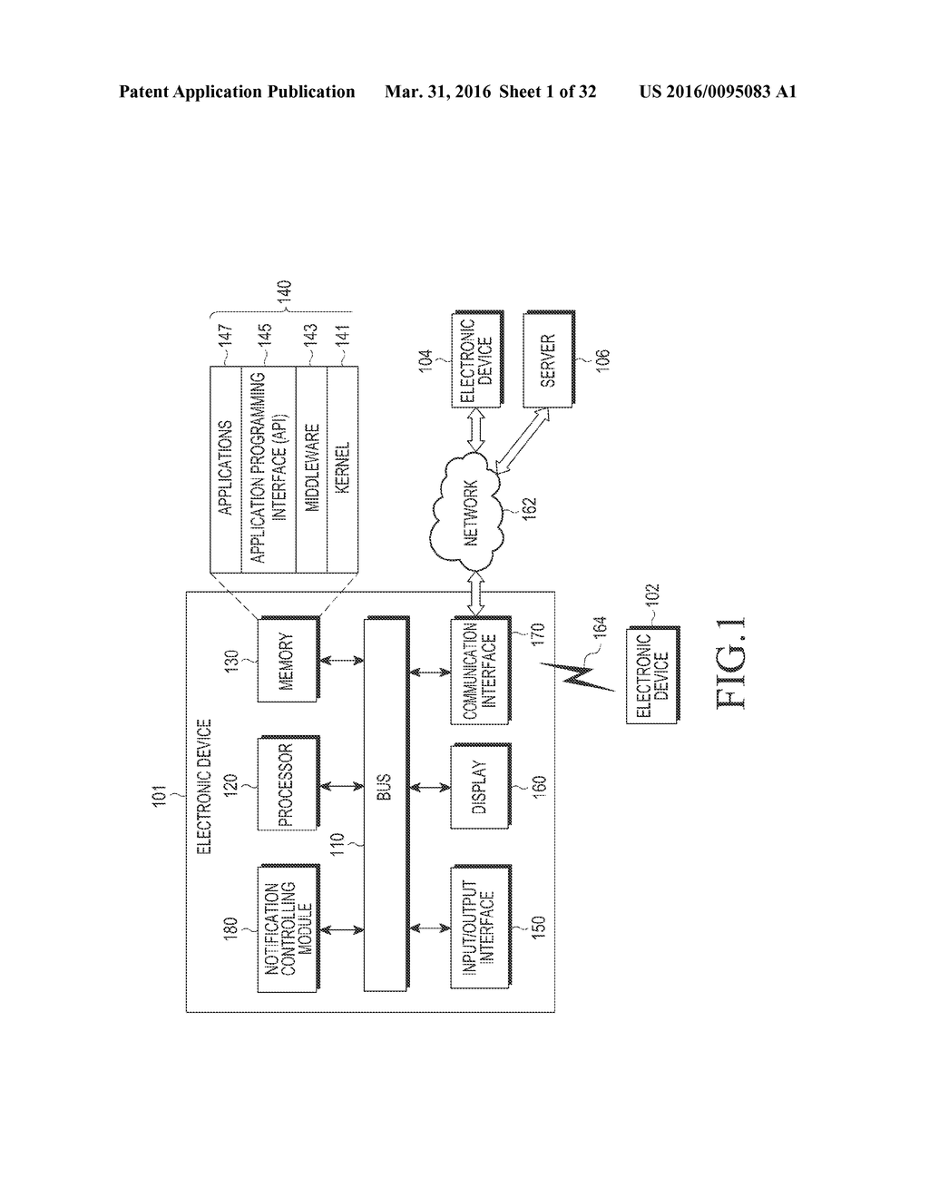 ELECTRONIC DEVICE AND METHOD FOR CONTROLLING NOTIFICATION IN ELECTRONIC     DEVICE - diagram, schematic, and image 02