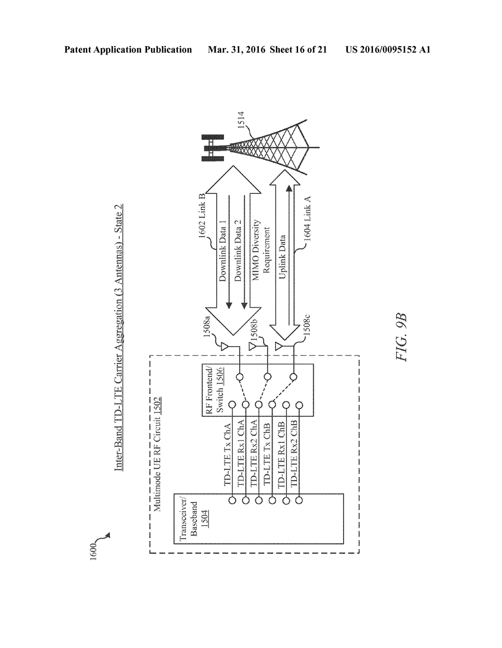 SIMULTANEOUS OPERATION OF MULTIPLE TIME DIVISION DUPLEX LINKS USING A     SINGLE TRANSCEIVER - diagram, schematic, and image 17