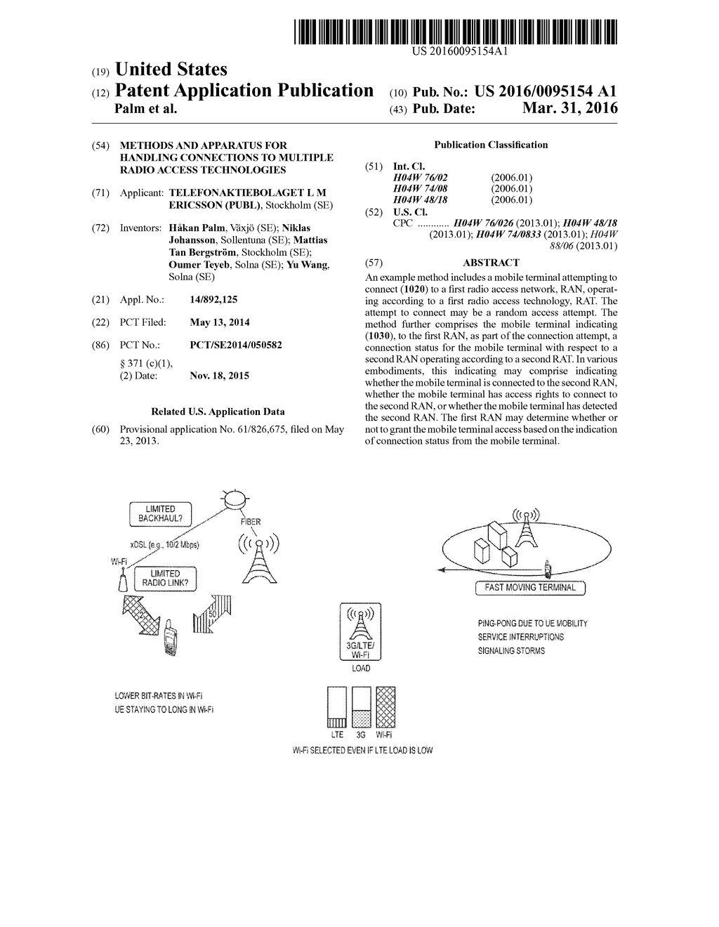 Methods and Apparatus for Handling Connections to Multiple Radio Access     Technologies - diagram, schematic, and image 01