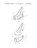 Modular Shoe Sole Assembly for High Heels diagram and image