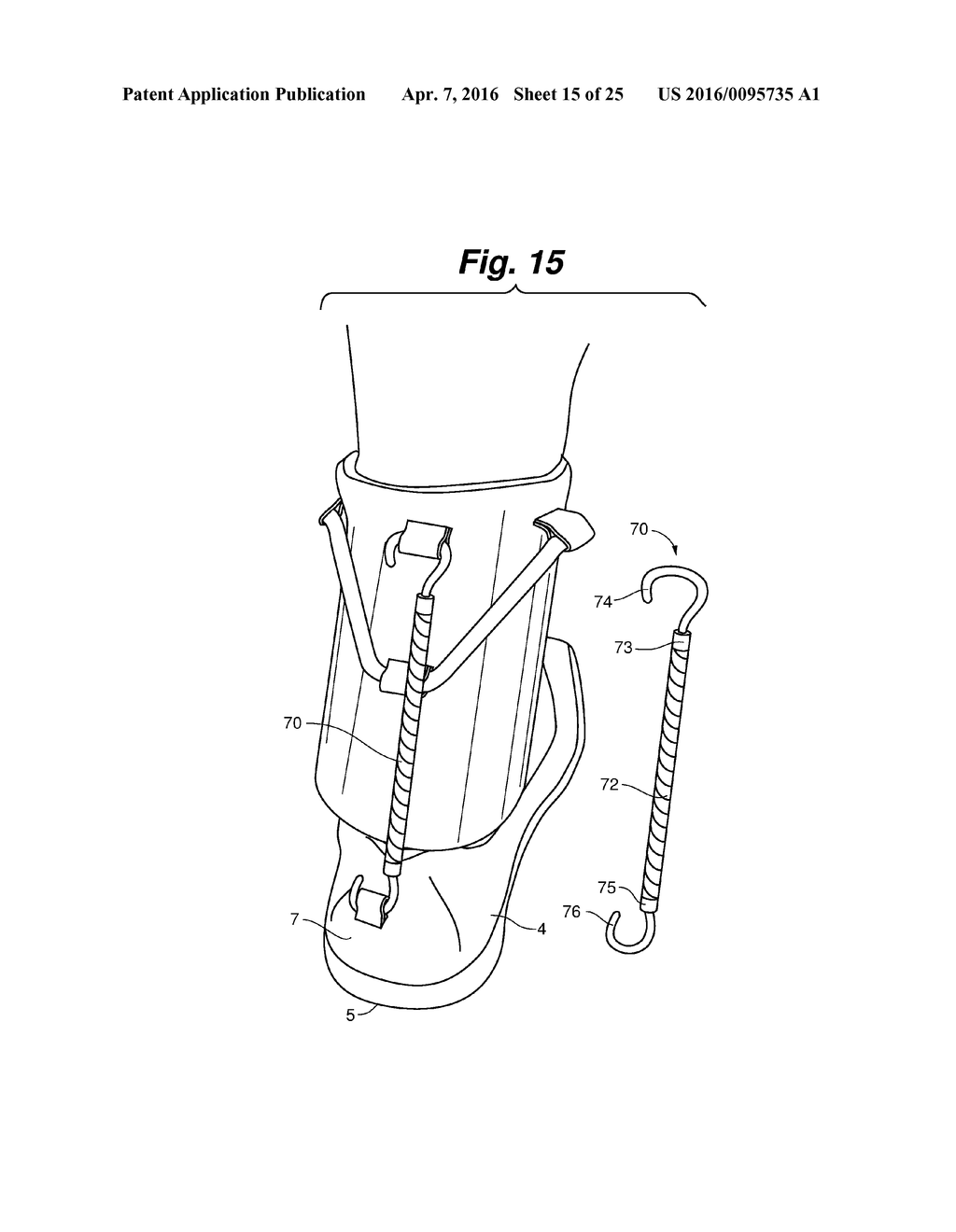 ANKLE-FOOT ORTHOTIC FOR TREATMENT OF FOOT DROP - diagram, schematic, and image 16