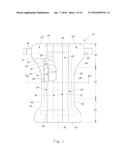 DISPOSABLE ABSORBENT ARTICLE WITH SEALED ABSORBENT CORE WITH SUBSTANTIALLY     CONTINUOUSLY DISTRIBUTED ABSORBENT PARTICULATE POLYMER MATERIAL diagram and image