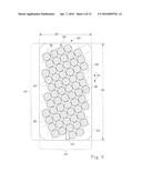 DISPOSABLE ABSORBENT ARTICLE WITH SEALED ABSORBENT CORE WITH SUBSTANTIALLY     CONTINUOUSLY DISTRIBUTED ABSORBENT PARTICULATE POLYMER MATERIAL diagram and image