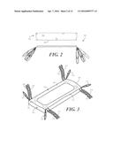 Patient Transport Device with Strap Concealment Apparatus and     Corresponding Methods diagram and image