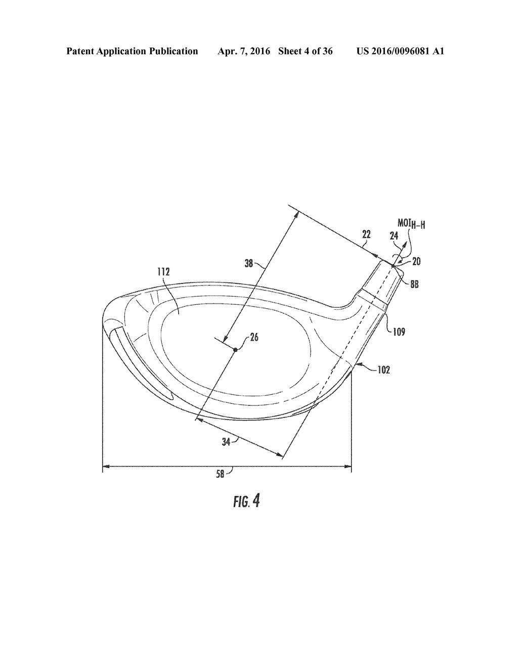 GOLF CLUB HEAD OR OTHER BALL STRIKING DEVICE HAVING IMPACT-INFLUENCING     BODY FEATURES - diagram, schematic, and image 05