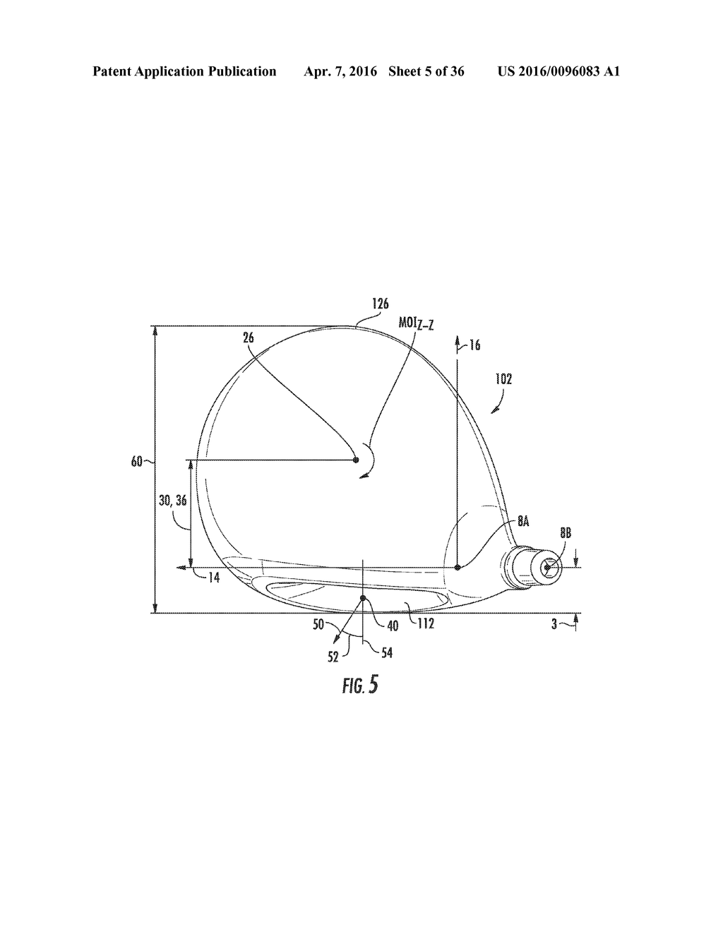 GOLF CLUB HEAD OR OTHER BALL STRIKING DEVICE HAVING IMPACT-INFLUENCING     BODY FEATURES - diagram, schematic, and image 06