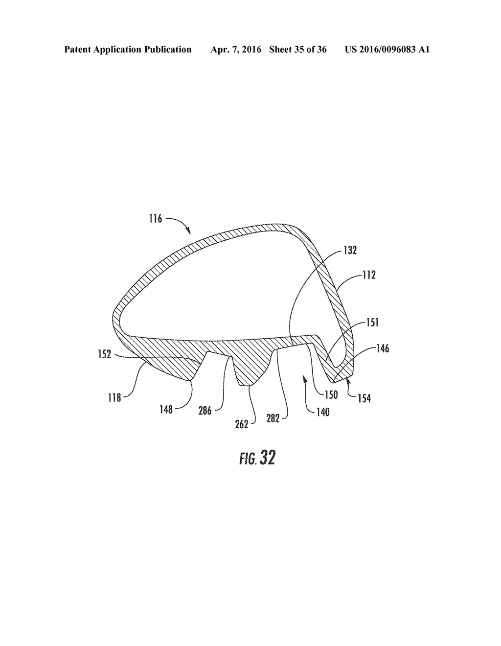 GOLF CLUB HEAD OR OTHER BALL STRIKING DEVICE HAVING IMPACT-INFLUENCING     BODY FEATURES - diagram, schematic, and image 36