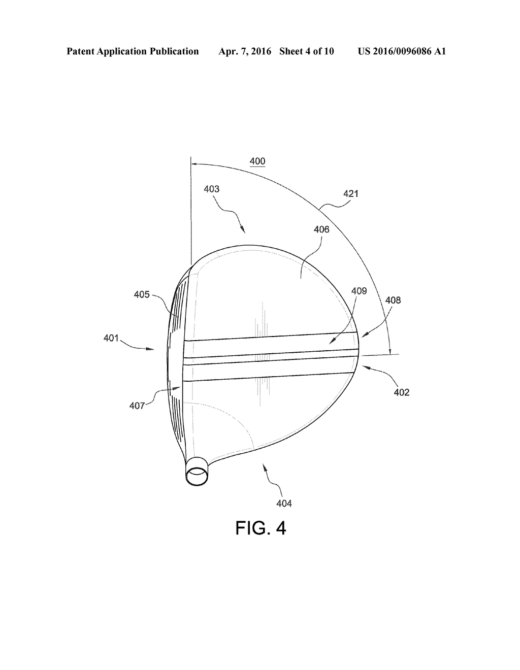 CLUB HEAD WITH CLUB HEAD ALIGNMENT AID AND RELATED METHOD - diagram, schematic, and image 05