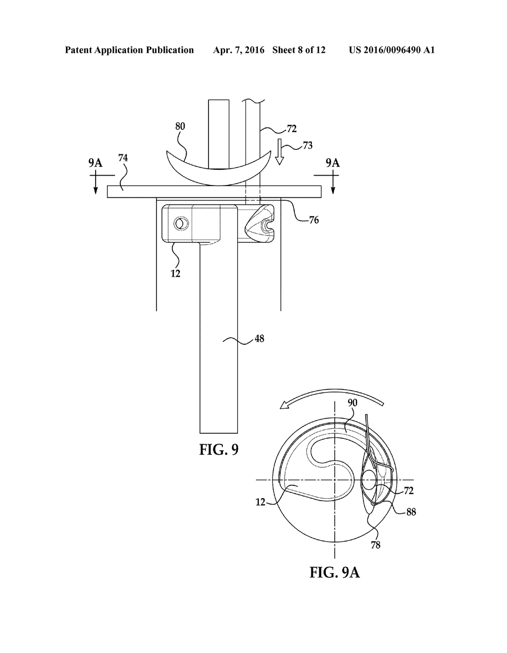 METHOD AND APPARATUS FOR STITCHING A THREE DIMENSIONAL FORMED COMPONENT     AND COMPONENTS FORMED FROM THE METHOD - diagram, schematic, and image 09