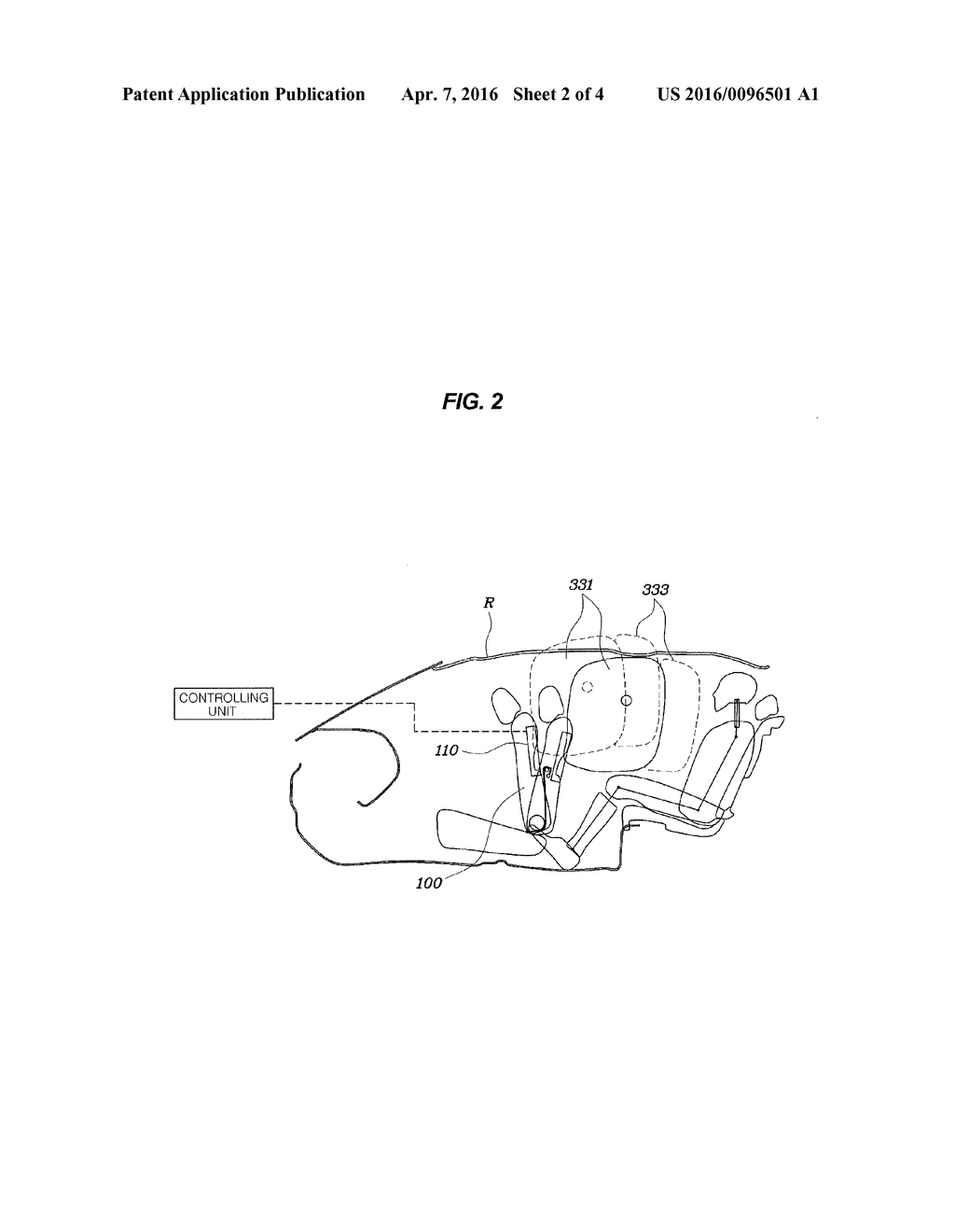 REAR SEAT AIR-BAG APPARATUS FOR VEHICLE AND CONTROLLING METHOD THEREOF - diagram, schematic, and image 03