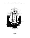 Floating Support Anchored On A Reel Comprising A Guide And Deflection     Conduit For Flexible Pipes Within Said Reel diagram and image