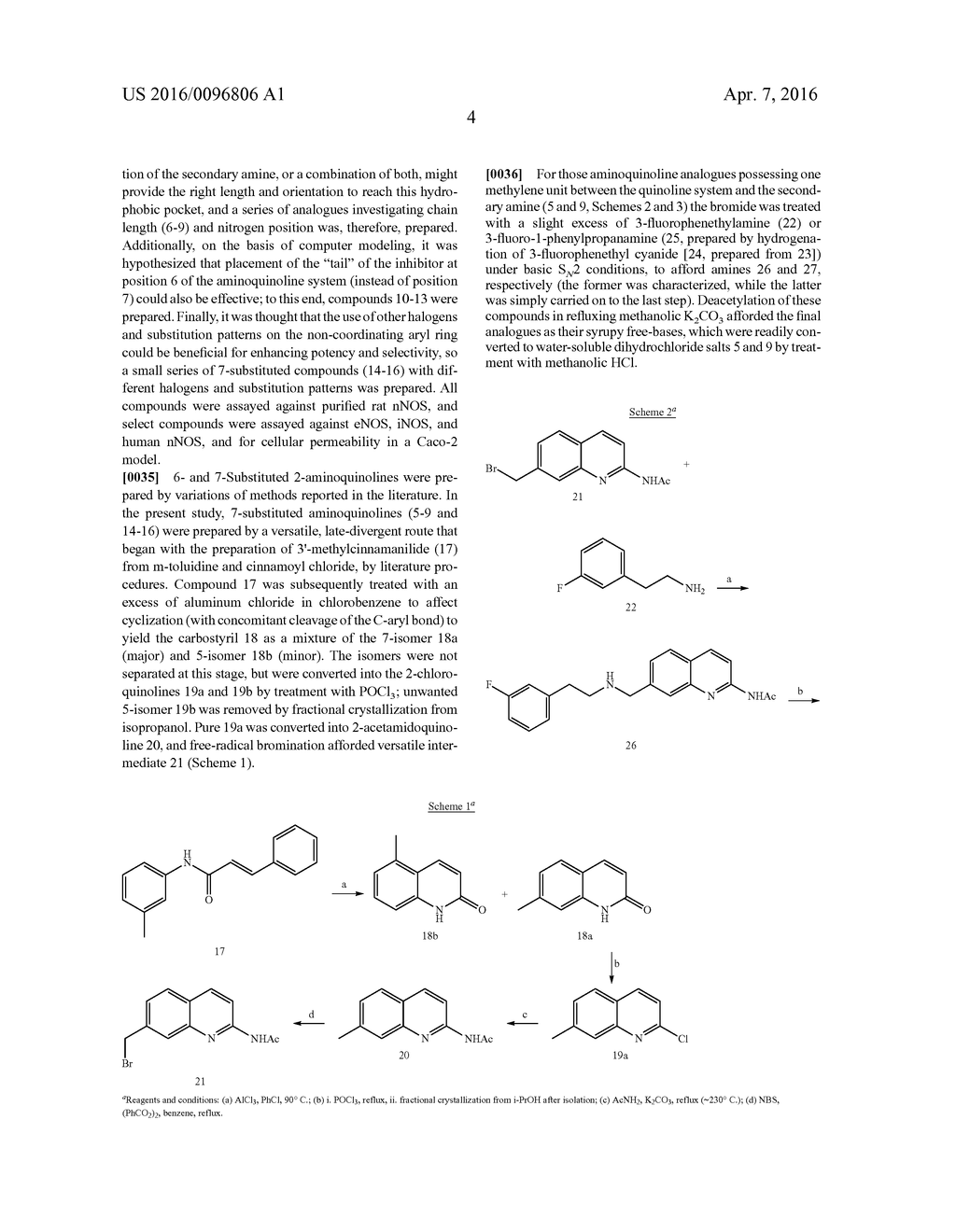 2-Aminoquinoline-Based Compounds for Potent and Selective Neuronal Nitric     Oxide Synthase Inhibition - diagram, schematic, and image 14