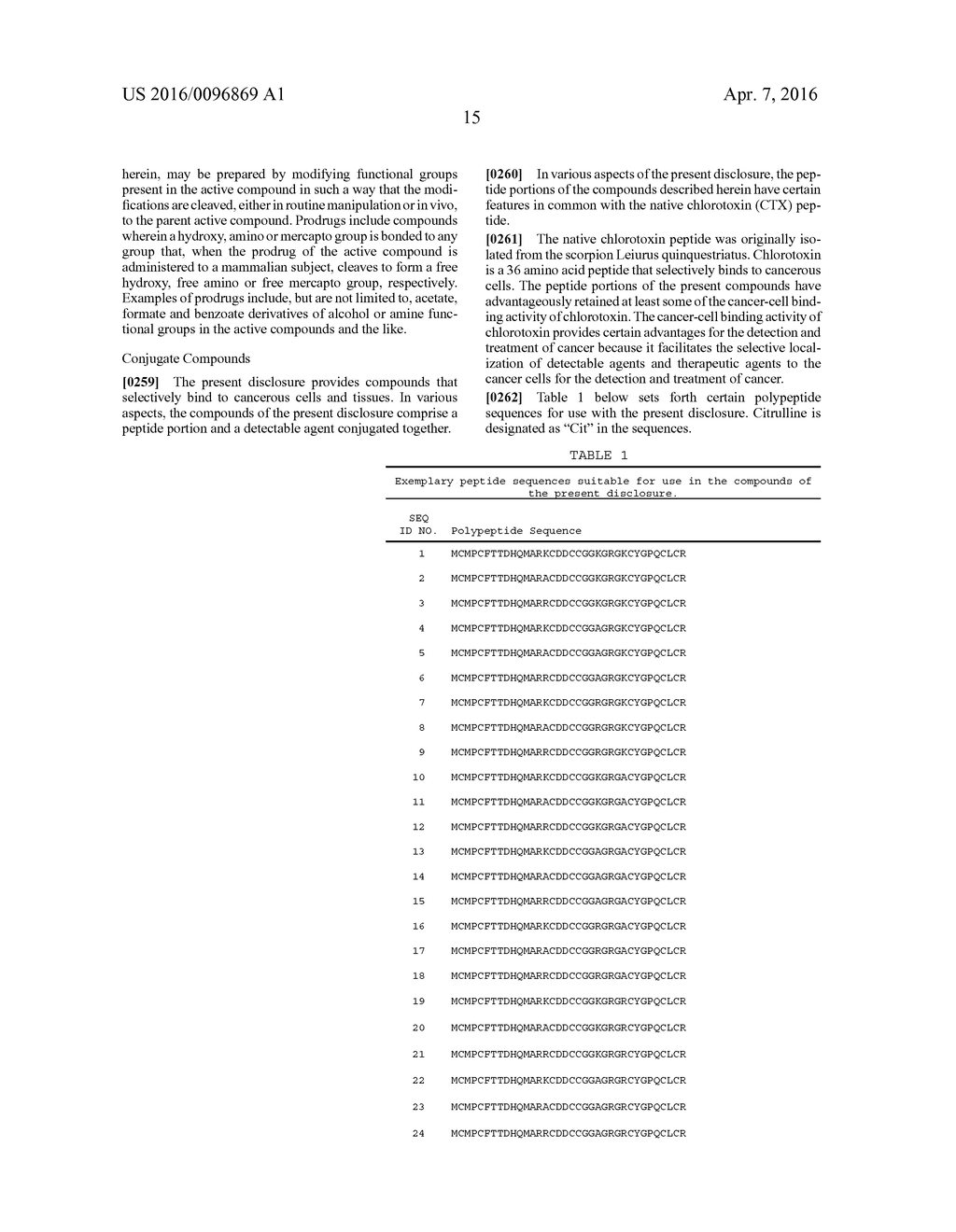 CHLOROTOXIN CONJUGATES AND METHODS OF USE THEREOF - diagram, schematic, and image 56