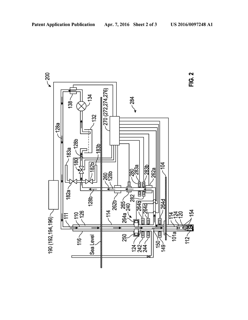 SUBSEA WELL SYSTEMS AND METHODS FOR CONTROLLING FLUID FROM THE WELLBORE TO     THE SURFACE - diagram, schematic, and image 03