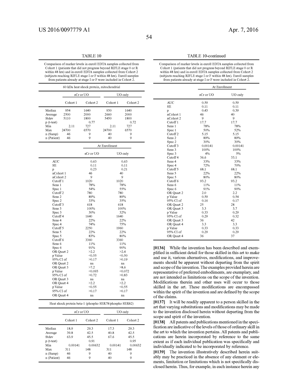 METHODS AND COMPOSITIONS FOR DIAGNOSIS AND PROGNOSIS OF RENAL INJURY AND     RENAL FAILURE - diagram, schematic, and image 55