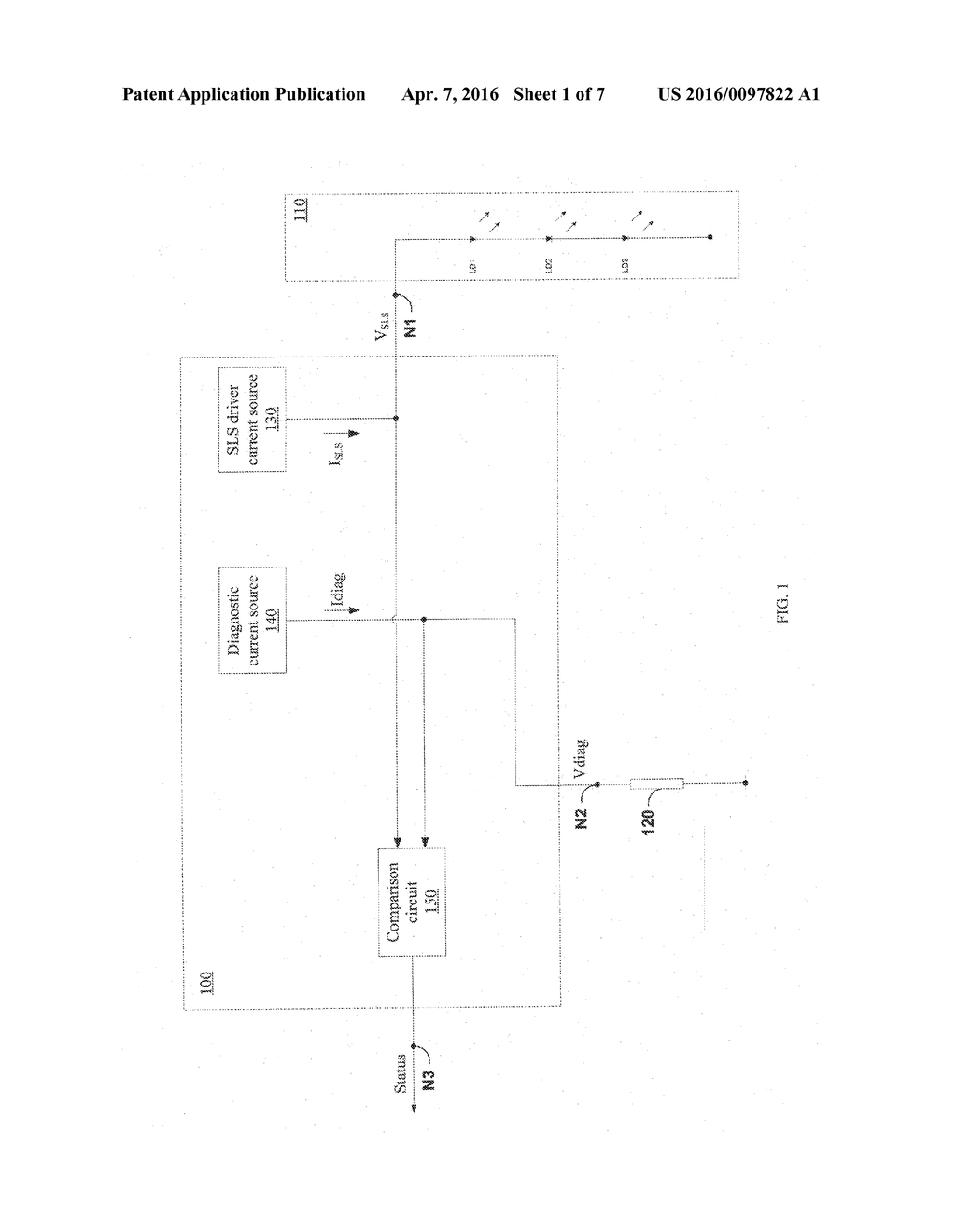 SINGLE LED FAILURE DETECTION IN A LED CHAIN - diagram, schematic, and image 02