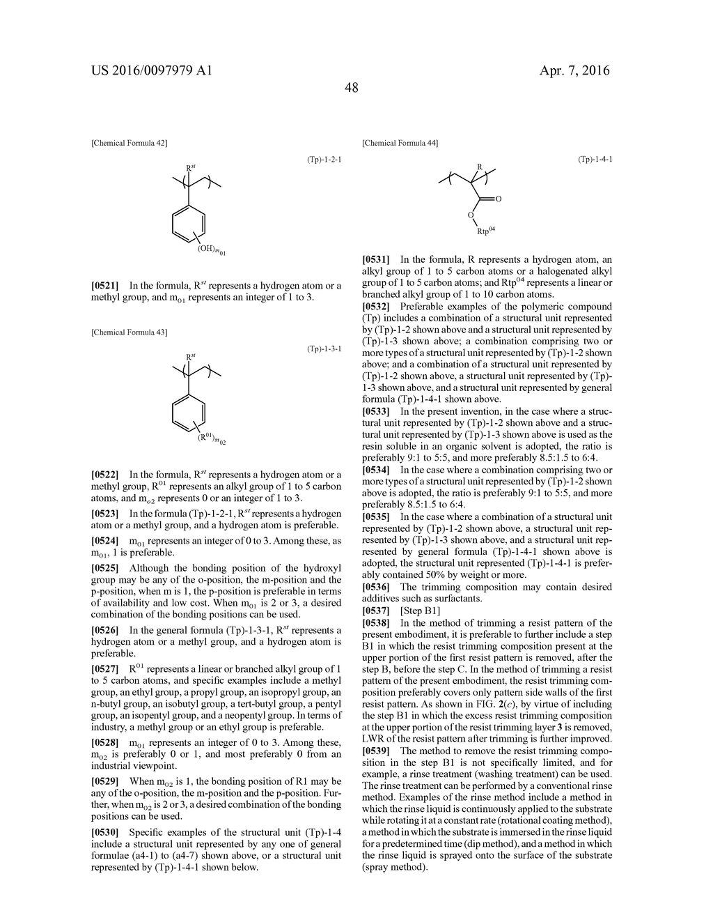 METHOD OF TRIMMING RESIST PATTERN - diagram, schematic, and image 52