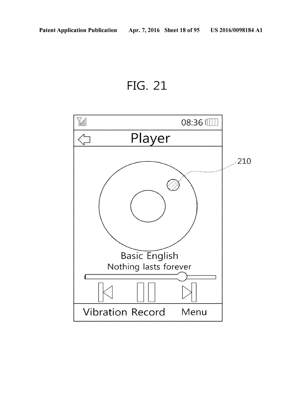 METHOD FOR PROVIDING A USER INTERFACE BASED ON TOUCH PRESSURE, AND     ELECTRONIC DEVICE USING SAME - diagram, schematic, and image 19