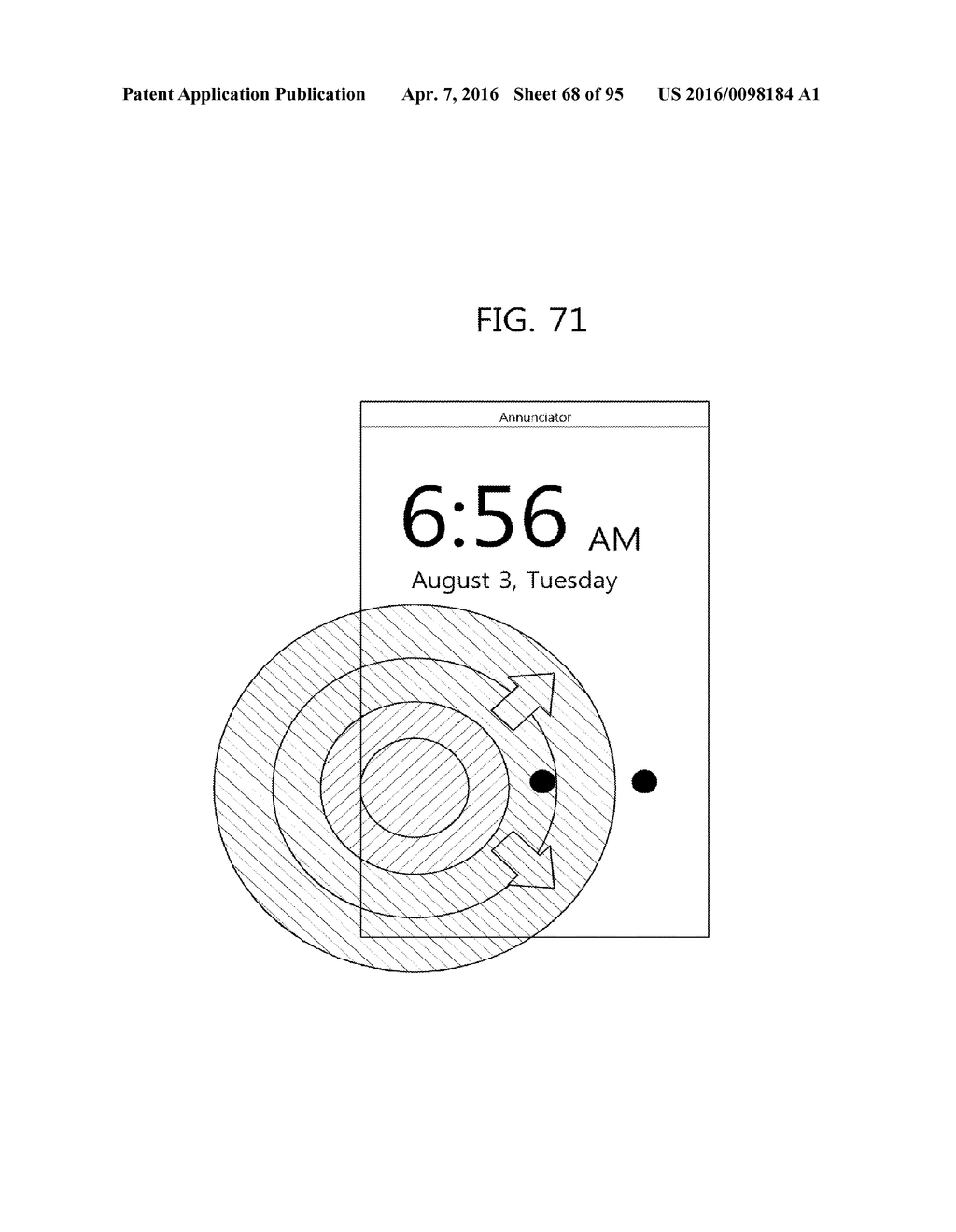 METHOD FOR PROVIDING A USER INTERFACE BASED ON TOUCH PRESSURE, AND     ELECTRONIC DEVICE USING SAME - diagram, schematic, and image 69