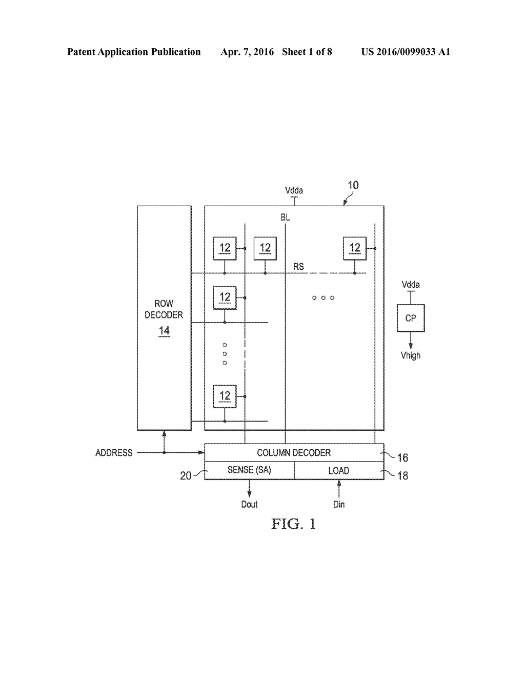 COLUMN DECODER CIRCUITRY FOR A NON-VOLATILE MEMORY - diagram, schematic, and image 02