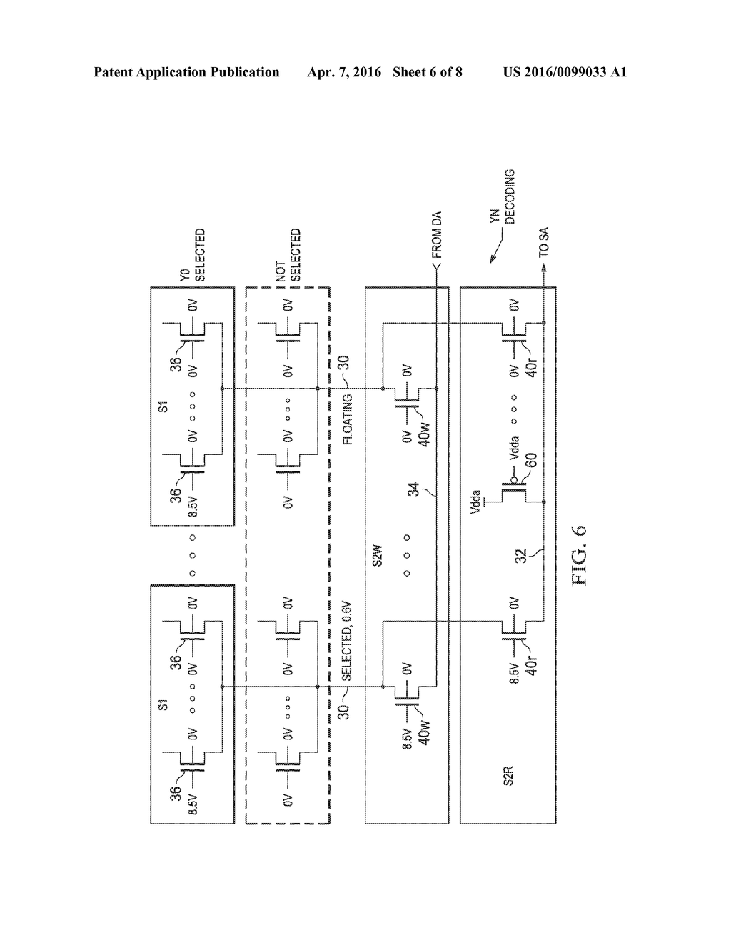 COLUMN DECODER CIRCUITRY FOR A NON-VOLATILE MEMORY - diagram, schematic, and image 07