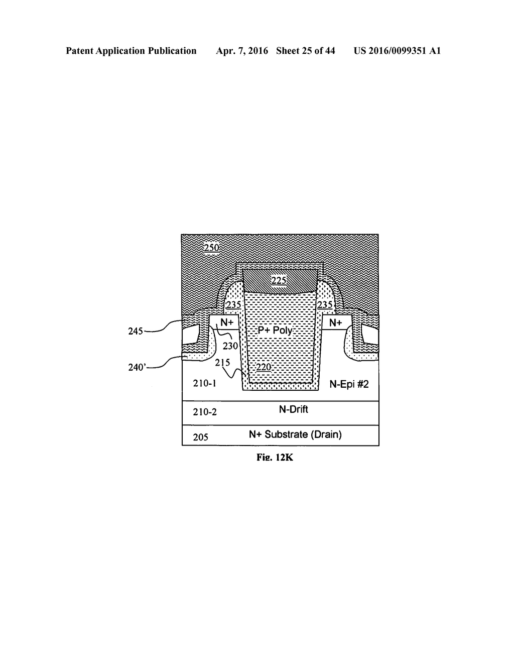 SELF-ALIGNED SLOTTED ACCUMULATION-MODE FIELD EFFECT TRANSISTOR (ACCUFET)     STRUCTURE AND METHOD - diagram, schematic, and image 26