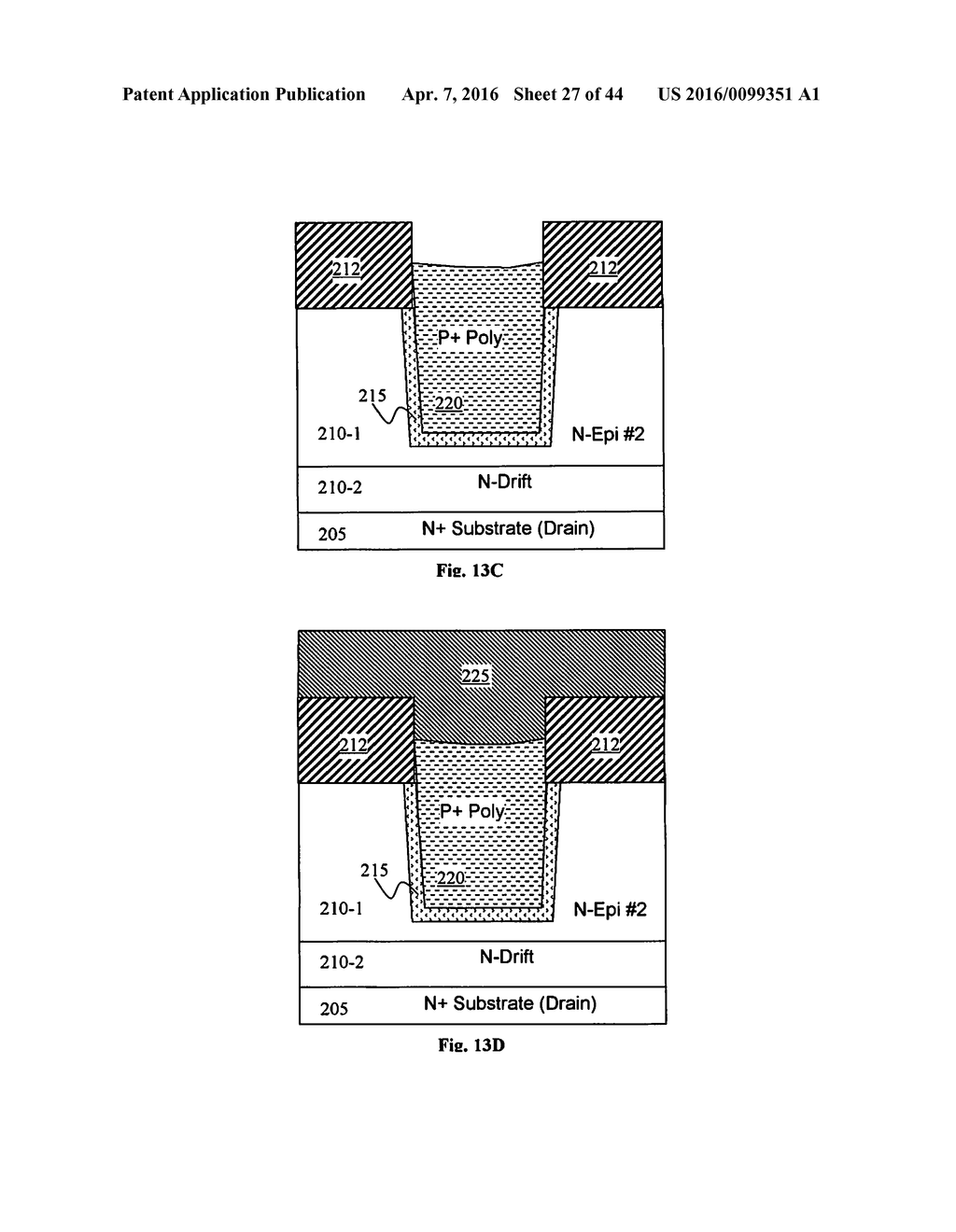 SELF-ALIGNED SLOTTED ACCUMULATION-MODE FIELD EFFECT TRANSISTOR (ACCUFET)     STRUCTURE AND METHOD - diagram, schematic, and image 28