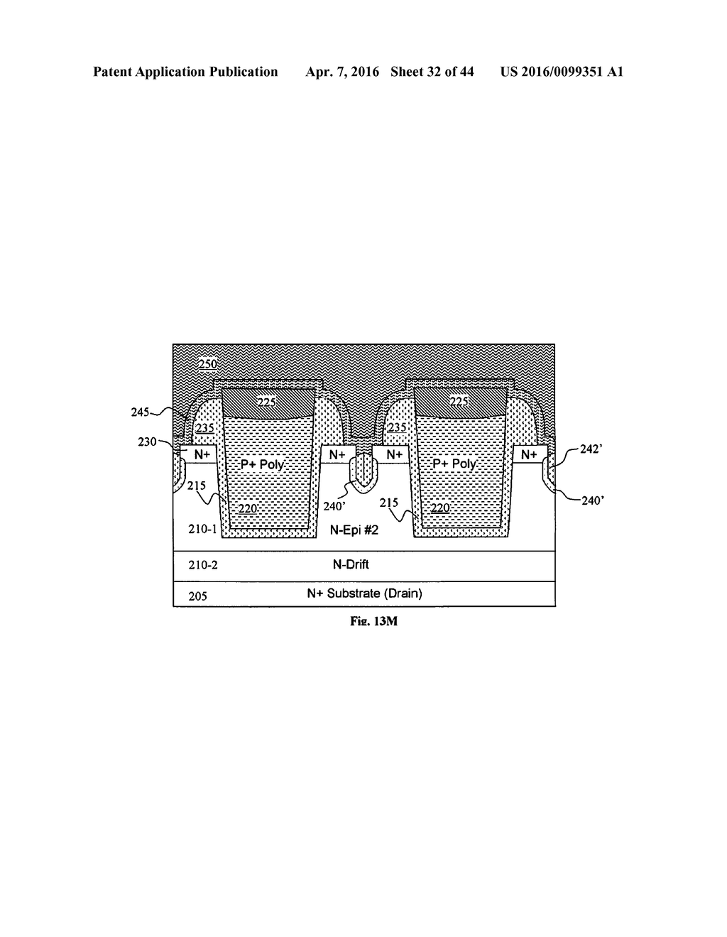 SELF-ALIGNED SLOTTED ACCUMULATION-MODE FIELD EFFECT TRANSISTOR (ACCUFET)     STRUCTURE AND METHOD - diagram, schematic, and image 33