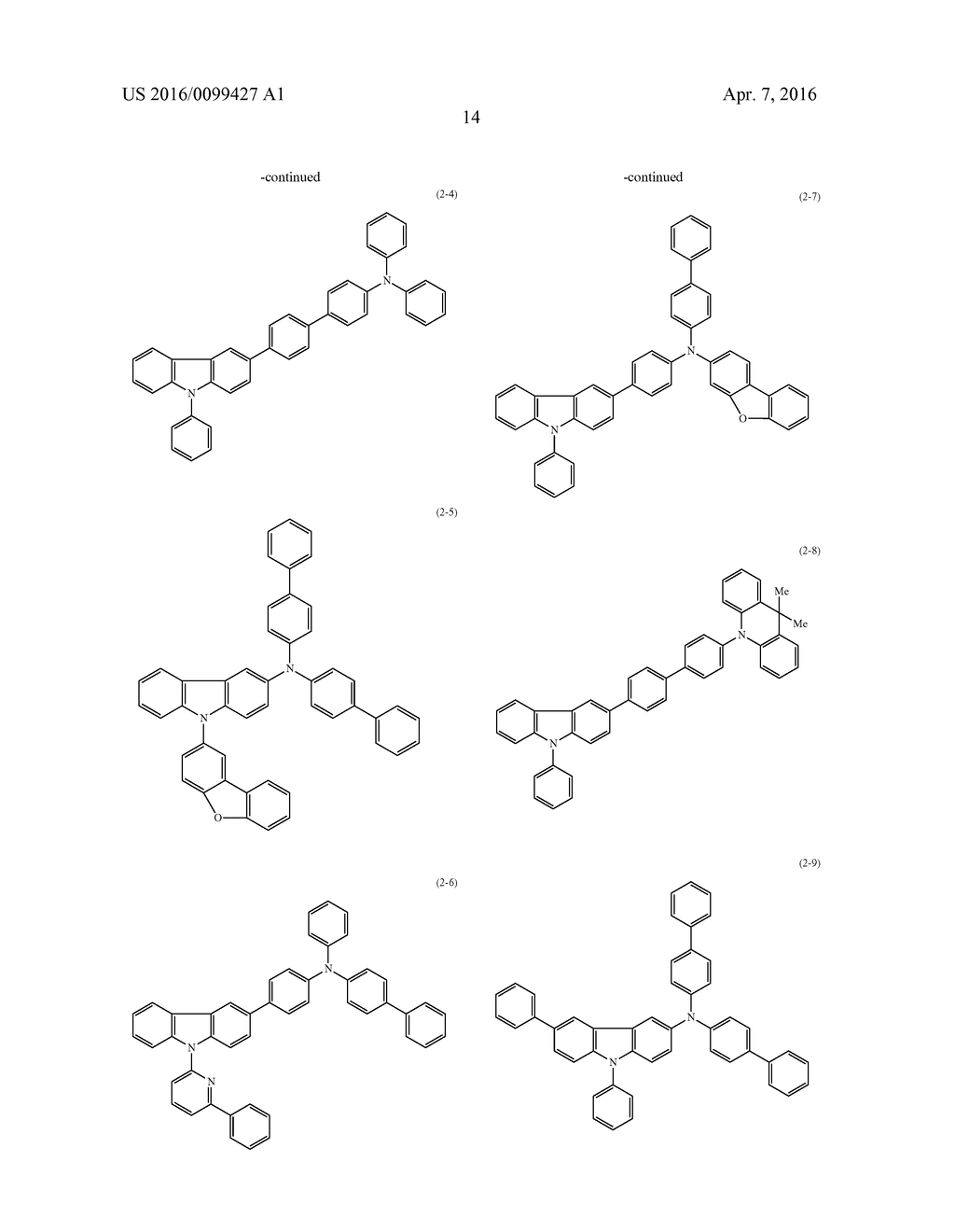 ORGANIC ELECTROLUMINESCENT DEVICE - diagram, schematic, and image 16