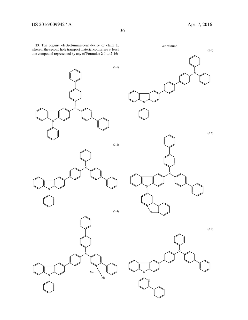 ORGANIC ELECTROLUMINESCENT DEVICE - diagram, schematic, and image 38