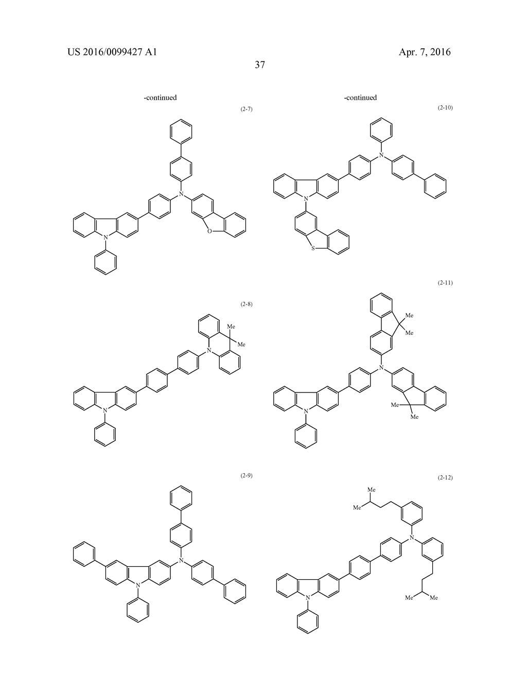 ORGANIC ELECTROLUMINESCENT DEVICE - diagram, schematic, and image 39