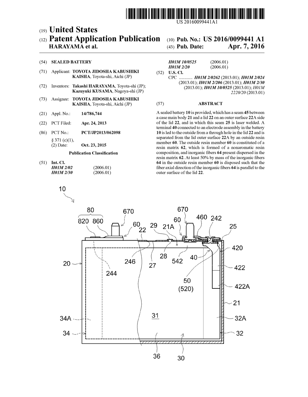 SEALED BATTERY - diagram, schematic, and image 01