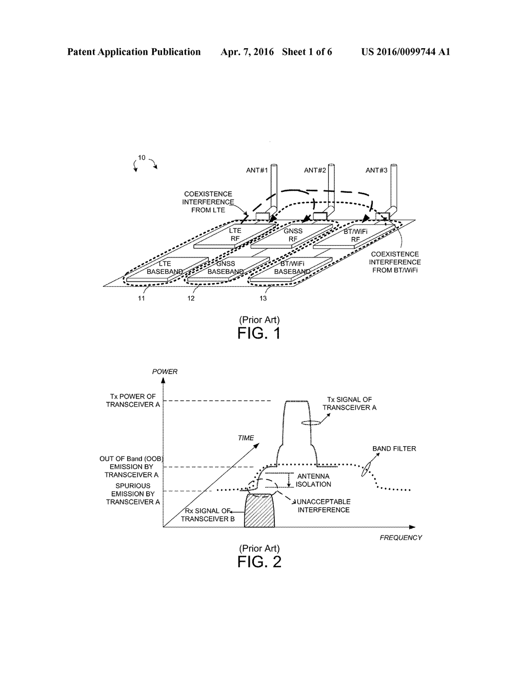 Method of In-Device Interference Mitigation for Cellular, Bluetooth, WiFi,     and Satellite systems Coexistence - diagram, schematic, and image 02