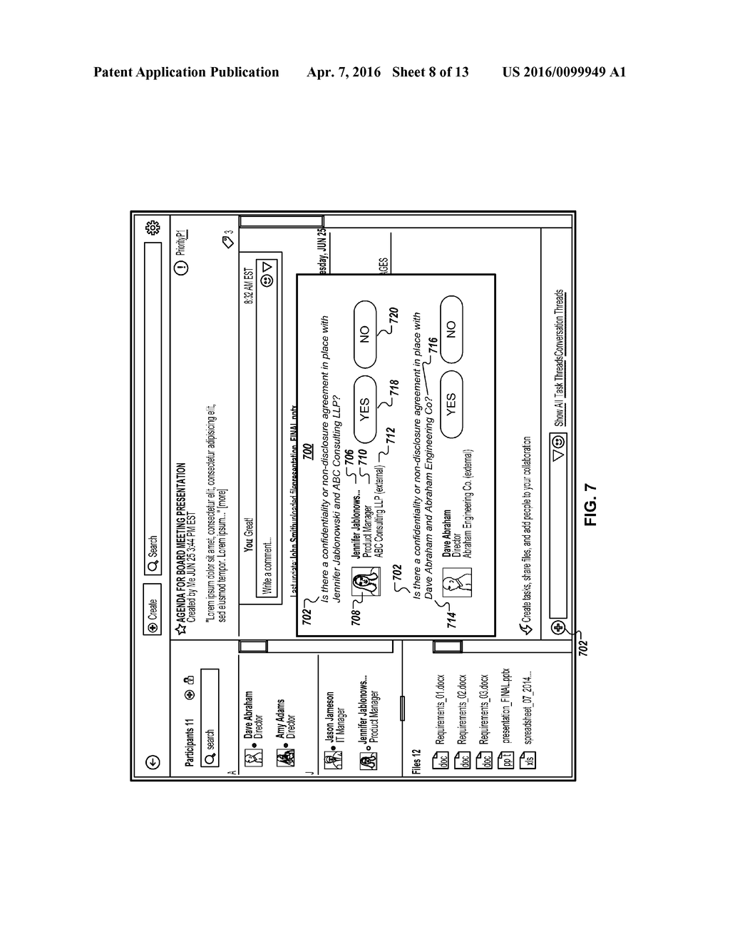 Systems and Methods for Document-Level Access Control in a Contextual     Collaboration Framework - diagram, schematic, and image 09