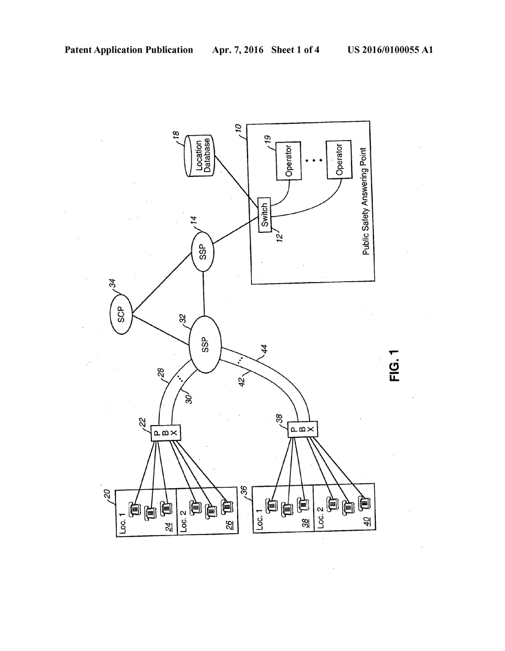 METHOD OF PROVIDING 911 SERVICE TO A PRIVATE BRANCH EXCHANGE - diagram, schematic, and image 02