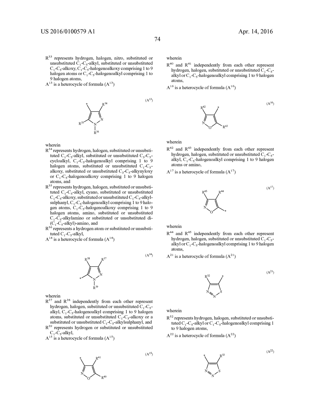 NEMATICIDAL N-(2-SUBSTITUTED 2-PHENYLETHYL)CARBOXAMIDES AND     N-(2-SUBSTITUTED 2-PHENYLETHYL)-THIOCARBOXAMIDES - diagram, schematic, and image 75