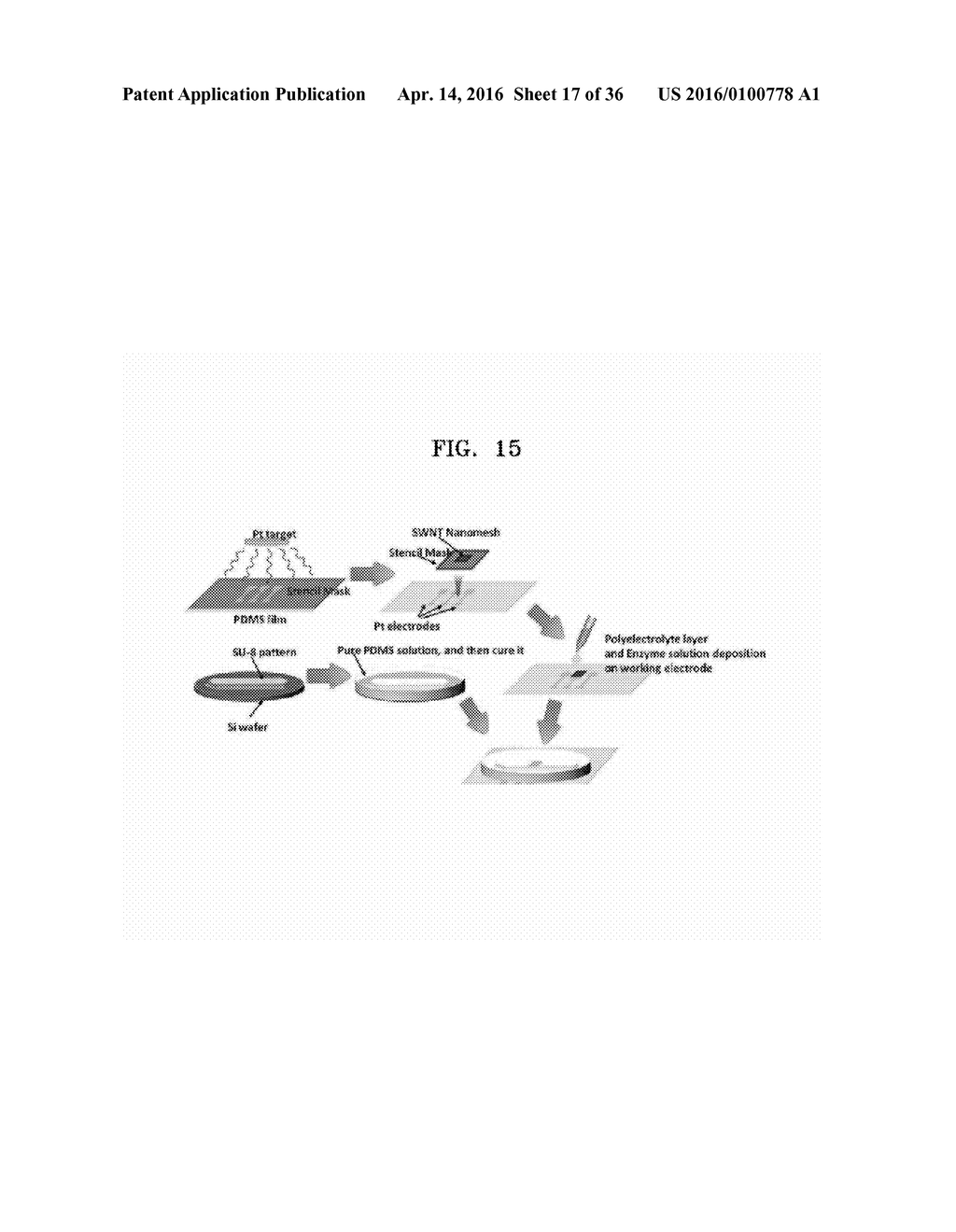 BIOSENSOR  AND  WEARABLE  DEVICE  FOR DETECTING  BIOINFORMATION  INCLUDING     HYBRID  ELECTRONIC  SHEET - diagram, schematic, and image 18