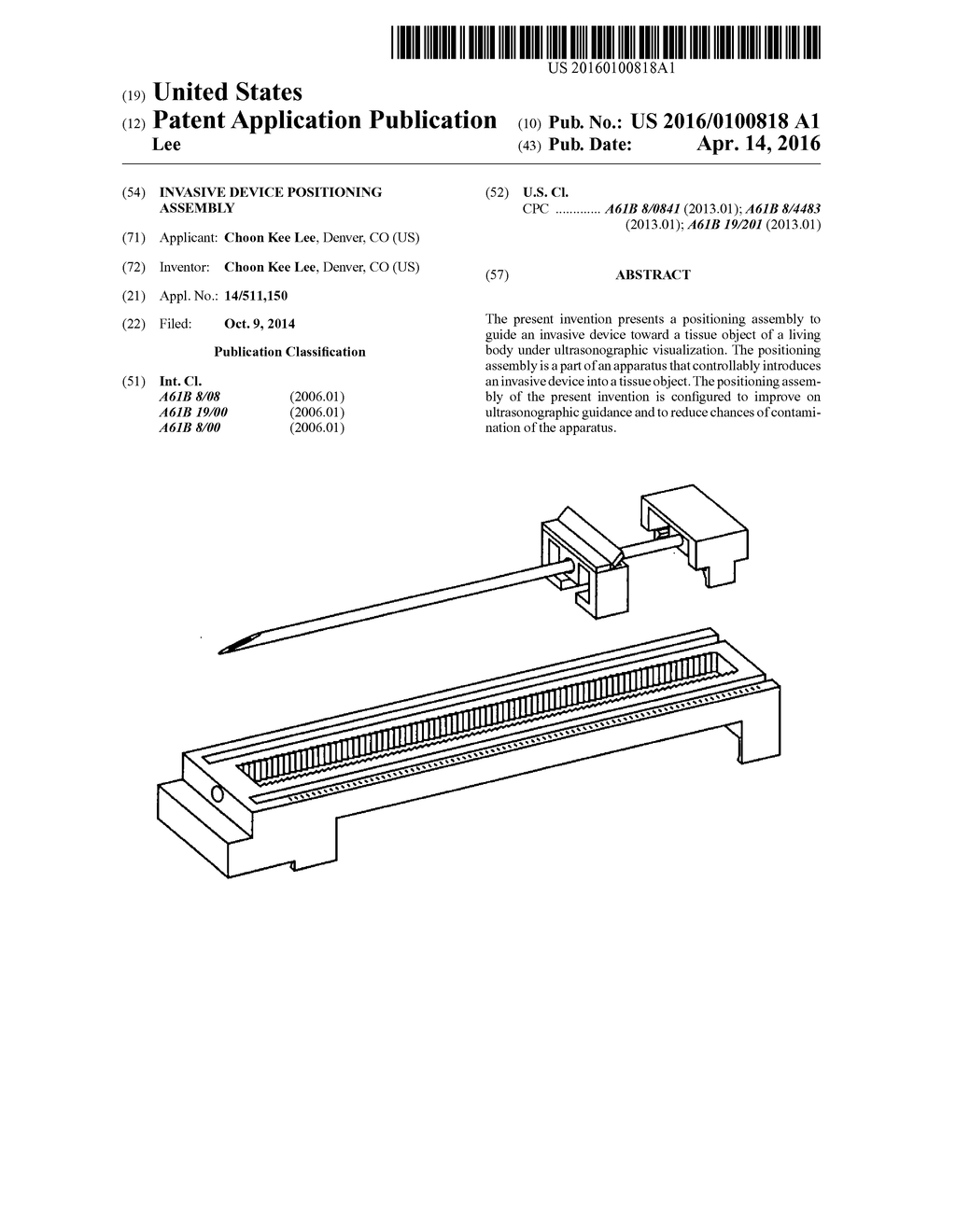 Invasive Device Positioning Assembly - diagram, schematic, and image 01