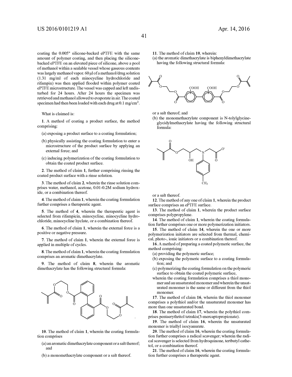 METHODS AND PROCESSES FOR APPLICATION OF DRUG DELIVERY POLYMERIC COATINGS - diagram, schematic, and image 57