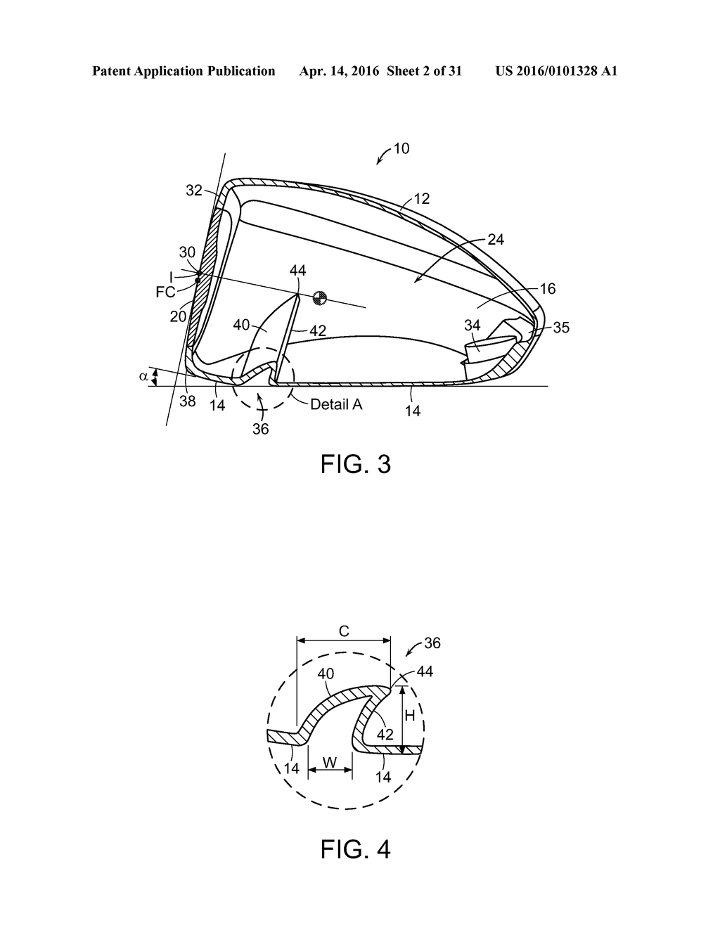 GOLF CLUB HEAD WITH FLEXURE - diagram, schematic, and image 03