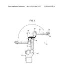 JOINT STRUCTURE CAPABLE OF OPTIMIZING MARGIN OF LENGTH OF UMBILICAL     MEMBER, AND INDUSTRIAL ROBOT HAVING THE JOINT STRUCTURE diagram and image